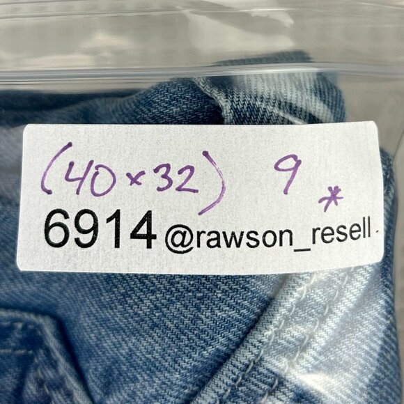 Levi's Carpenter Blue Jeans 40x32 Baggy Wide Leg Skate Cotton Work Wear 90s Y2K - Picture 9 of 9